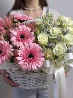 Цветы Корзина весенних цветов 3