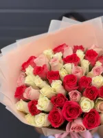Цветы Микс кенийских роз 4