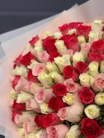 Цветы Микс кенийских роз 4