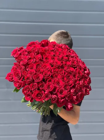 Букет из 101 красной розы Эквадор