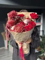 Цветы Букет «Бархатный сезон» 0