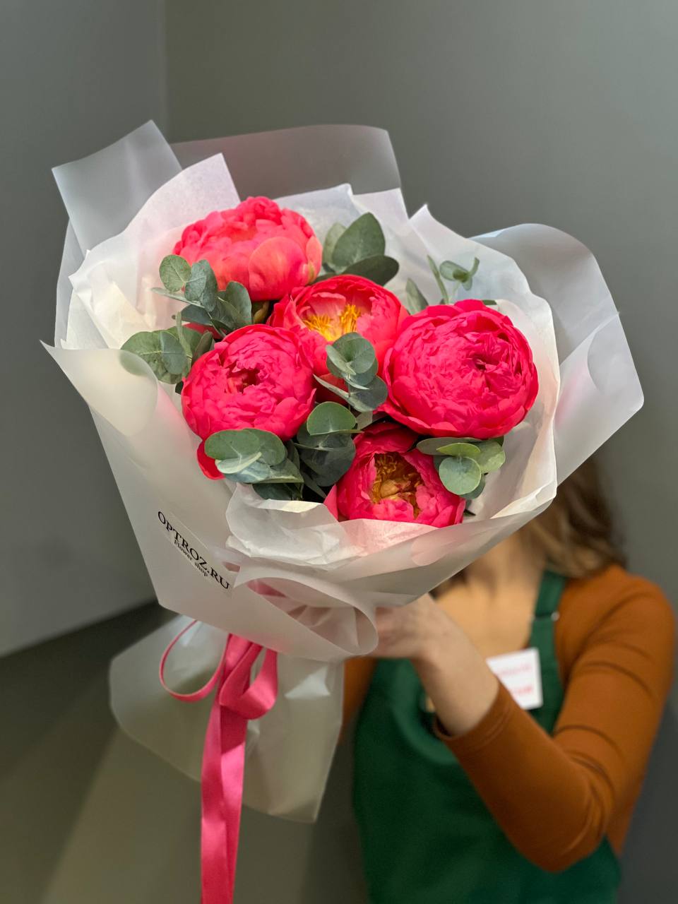 Букет «Романтика пионов»