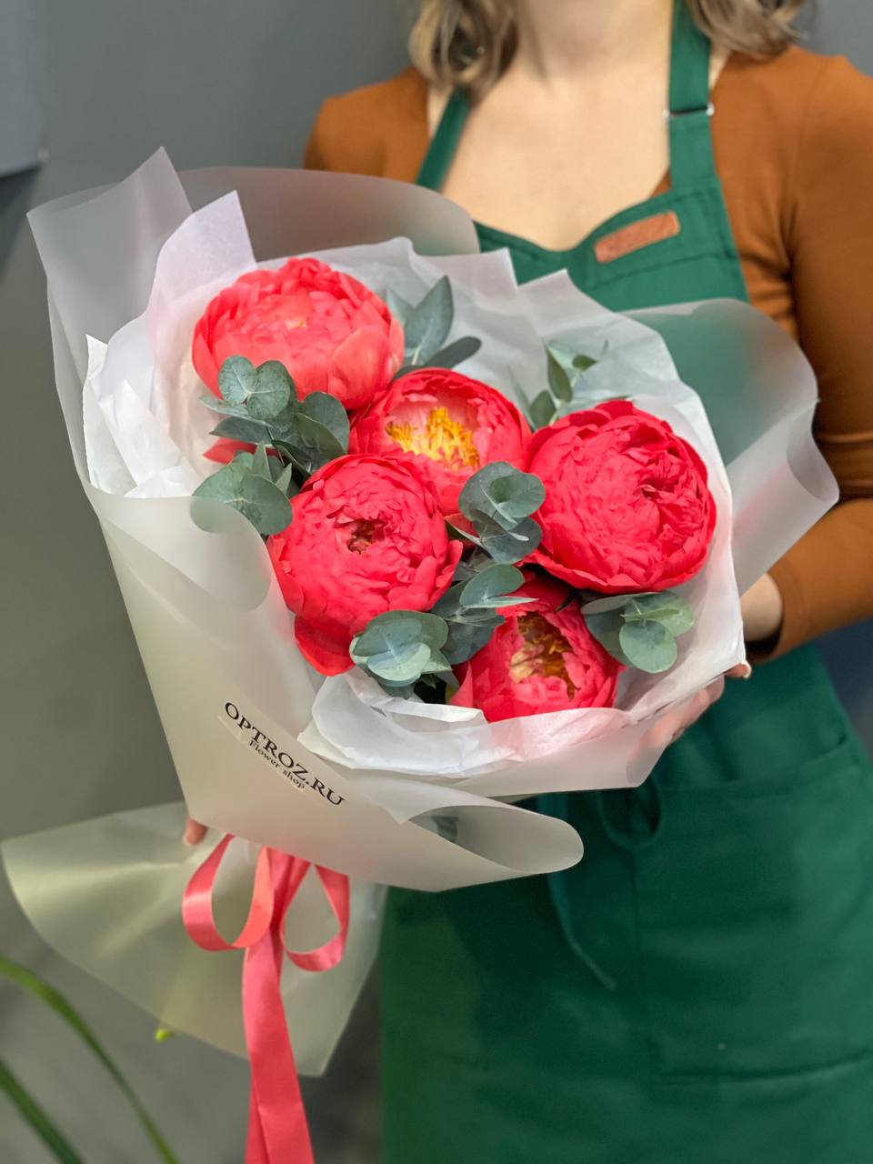 Букет «Романтика пионов»