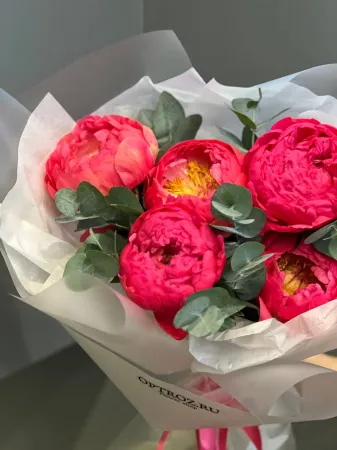 Букет «Романтика пионов»