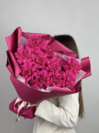 Монобукет ажурных роз