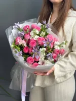 Цветы Букет «Малиновый сон» 0