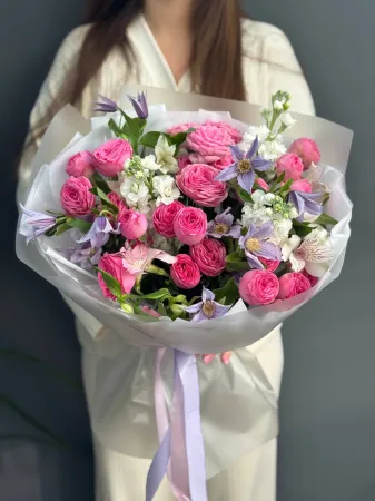 Букет «Малиновый сон»