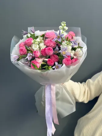 Букет «Малиновый сон»