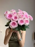 Цветы Букет пионовидных роз Мандала 1