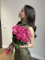 Цветы Букет пионовидных роз Кантри Блюз 1