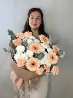 Цветы Букет «Сладкая карамель» 0