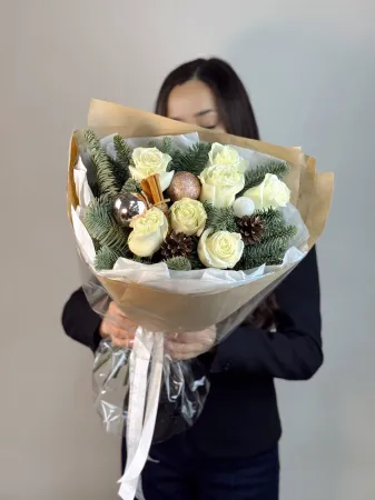 Зимний букет с корицей