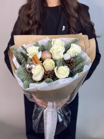 Зимний букет с корицей