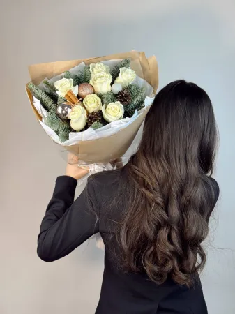 Зимний букет с корицей