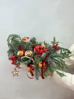 Цветы Новогодняя композиция №6 1