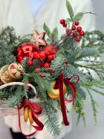 Цветы Новогодняя композиция №6 2