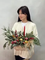 Цветы Новогодняя композиция №7 0