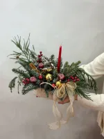 Цветы Новогодняя композиция №7 1