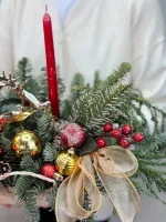 Цветы Новогодняя композиция №7 3