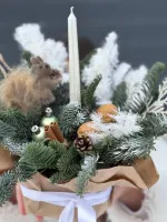 Цветы Новогодняя композиция №11 3