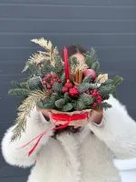 Цветы Новогодняя композиция №12 0