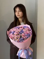 Цветы Букет из хризантем Сантини №5 1