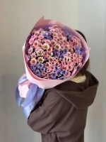 Цветы Букет из хризантем Сантини №5 3