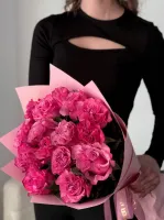 Цветы Букет пионовидных роз Кантри Блюз 2