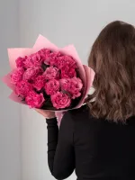 Цветы Букет пионовидных роз Кантри Блюз 3