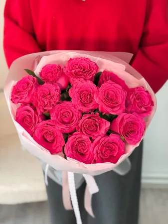 Букет розовых роз