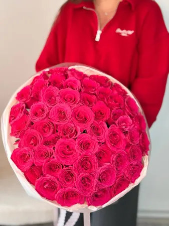 Букет розовых роз