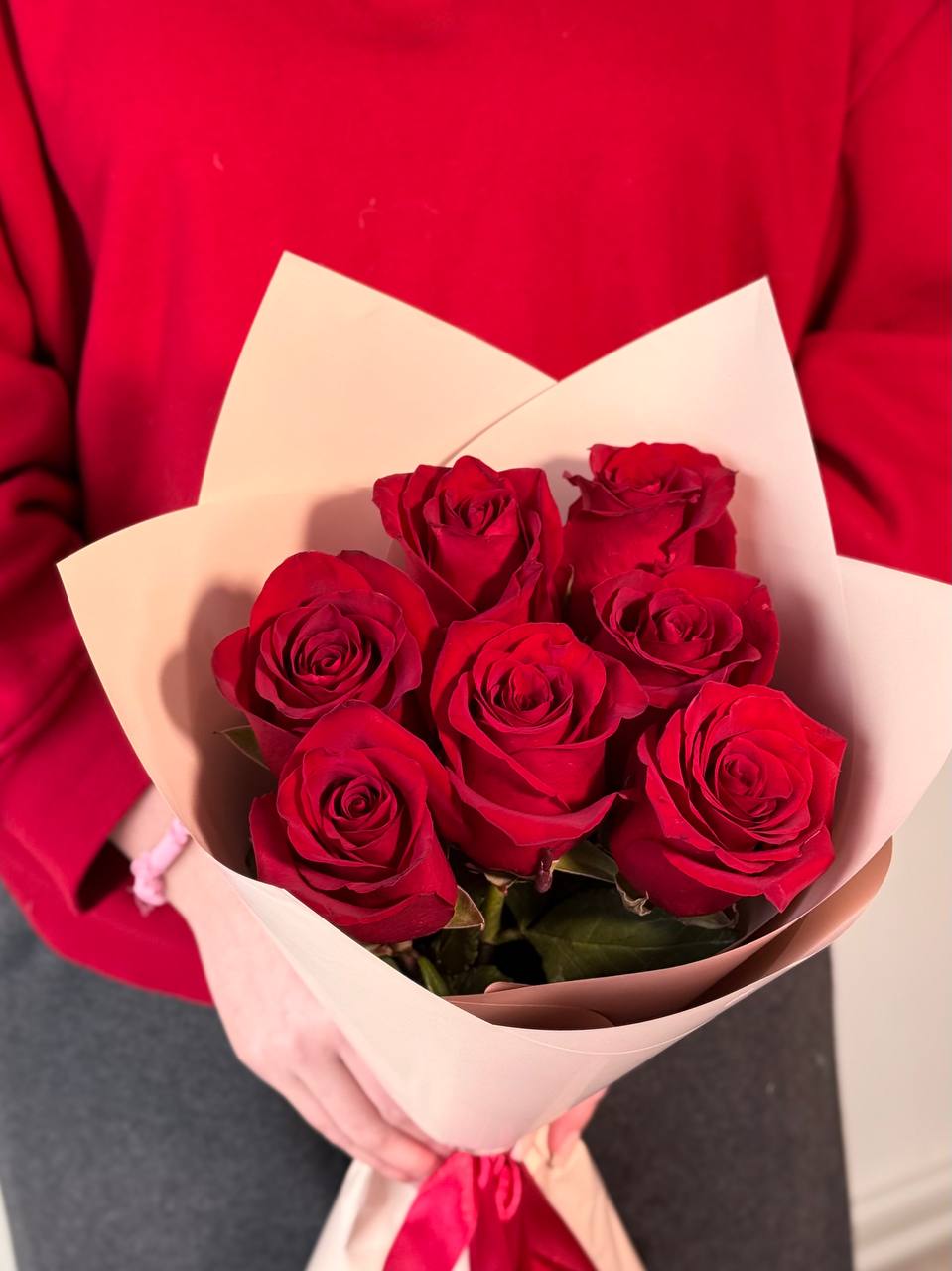 Букет красных роз