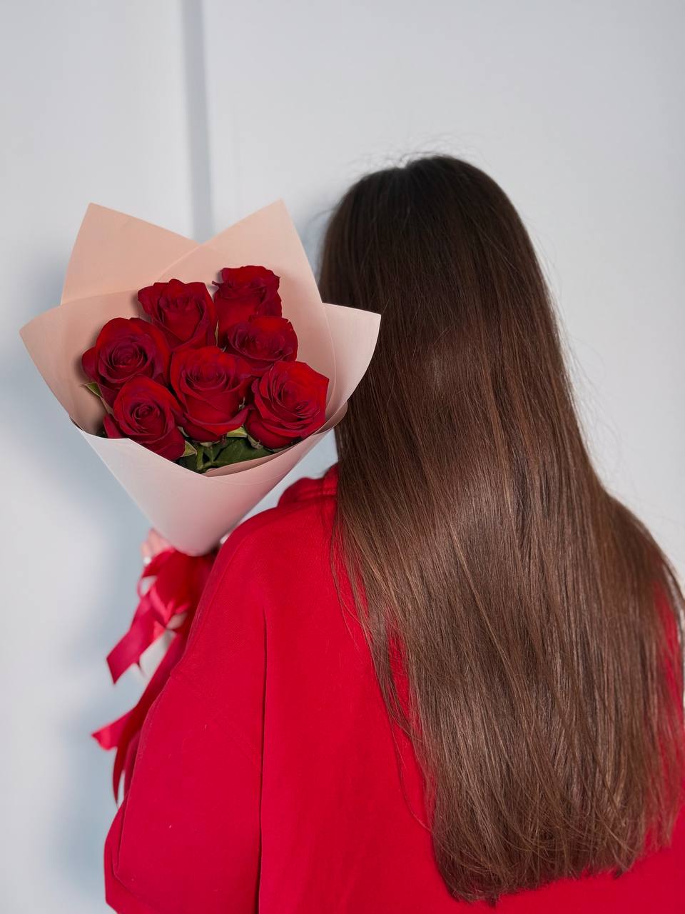 Букет красных роз