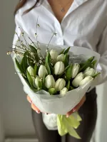 Цветы Букет «Белая нежность» 0