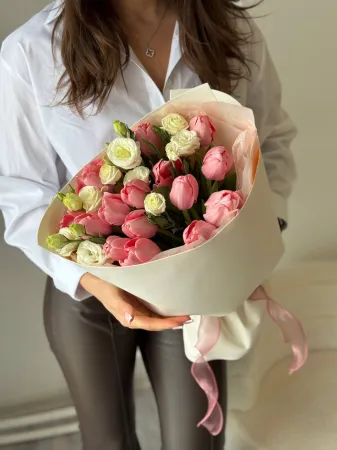 Букет «Пудровый шарм»