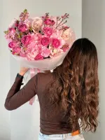 Цветы Букет «Малиновый рай» 3