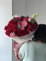 Цветы Букет микс роз 2