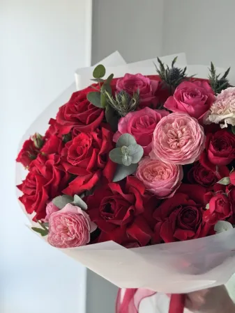 Букет микс роз