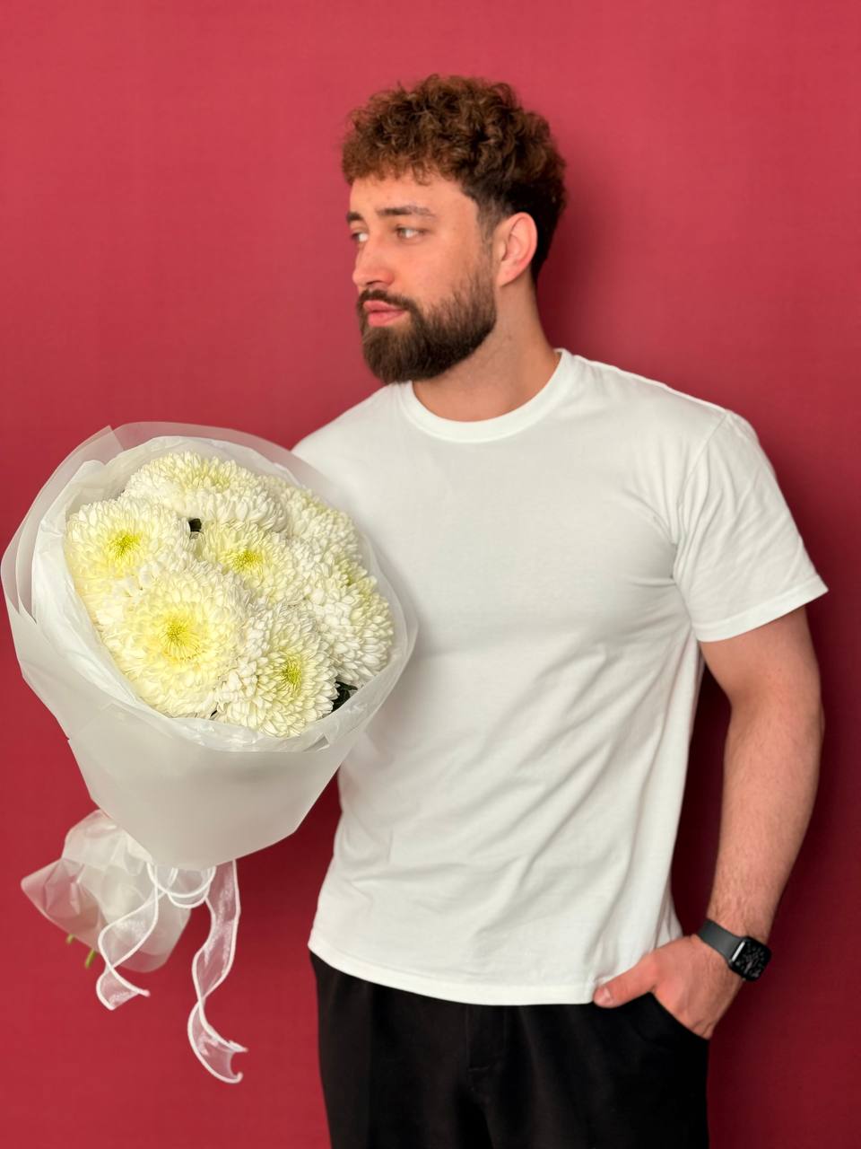 Букет хризантем Магнум