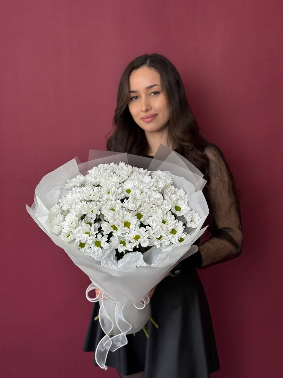 Букет хризантем Чик - ромашек