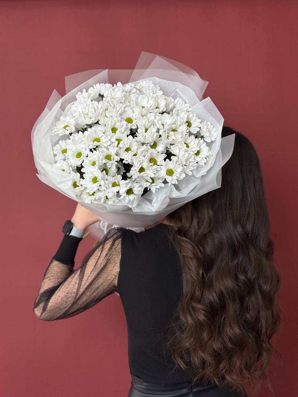 Букет хризантем Чик - ромашек