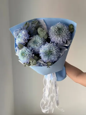 Букет цветных хризантем Магнум