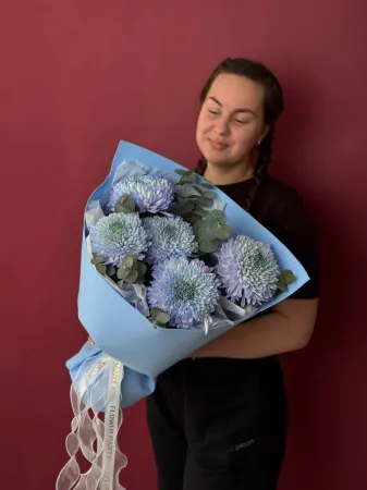 Букет цветных хризантем Магнум