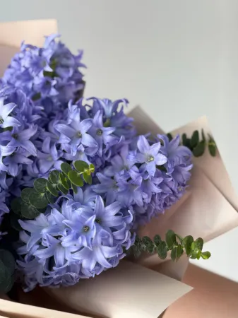 Букетик - комплимент из гиацинтов