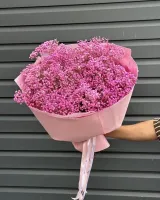 Цветы Букет из розовой гипсофилы 1