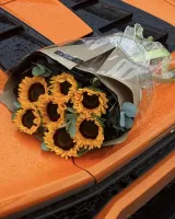 Цветы Букет солнечных подсолнухов 0